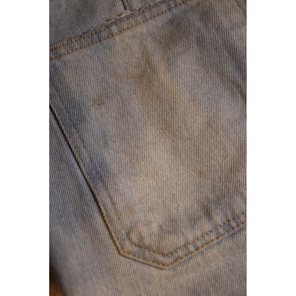 BDG Urban Outfitters Mens Bow Fit Patchwork Distressed Light Wash Jeans 30x30 - Picture 6 of 8